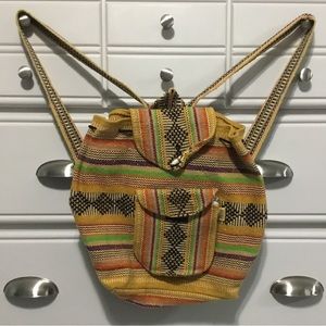 Pinzon Mexican Blanket Beachy Boho Backpack